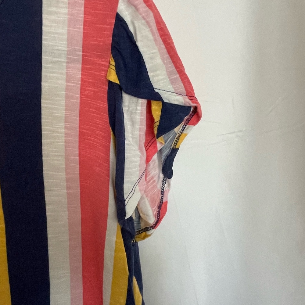 LuLaRoe Pink and Blue Fitted Short Sleeve Tee - Picture 4 of 6
